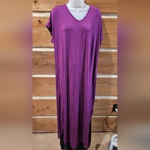LulRoe Macy V-neck Maxi dress XL Purple